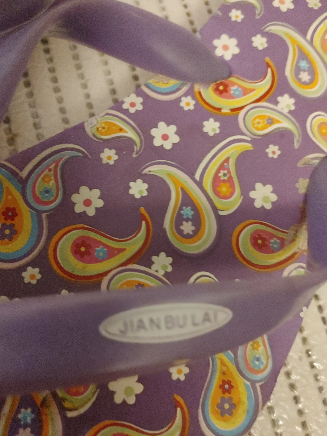 Purple Paisley Flip Flops - photo 2
