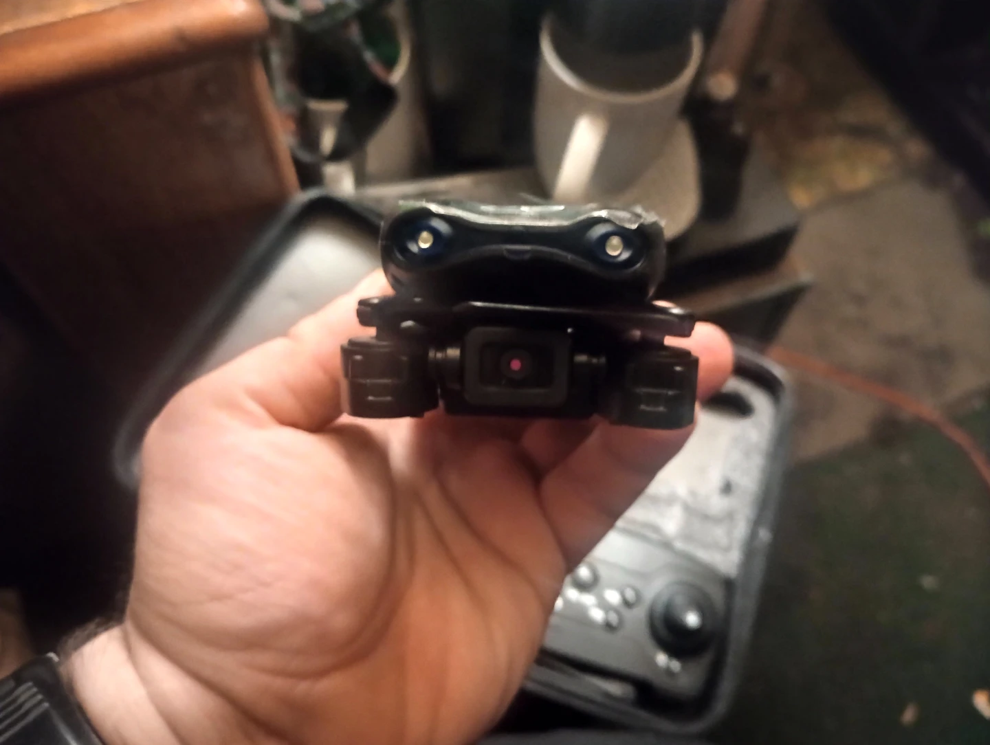 Black Drone Remote Controller with Propellers in Case - photo 2