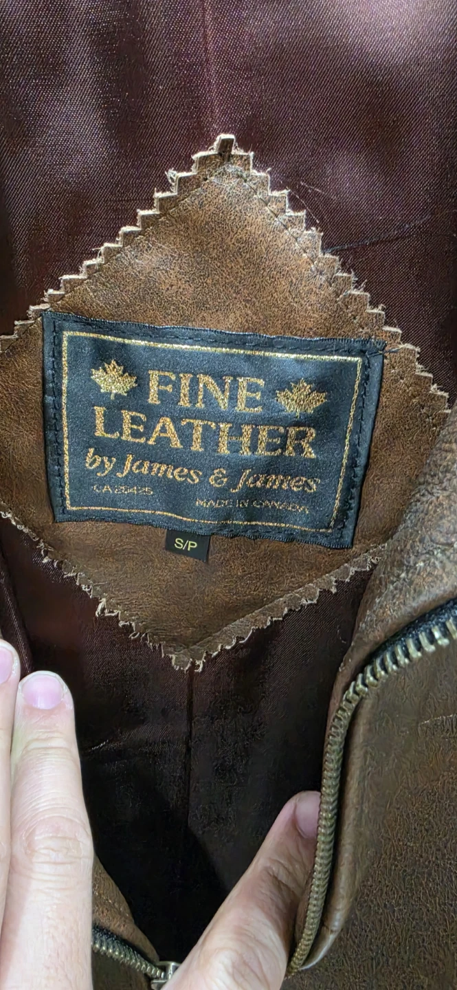 James & James Brown Leather Jacket - photo 2