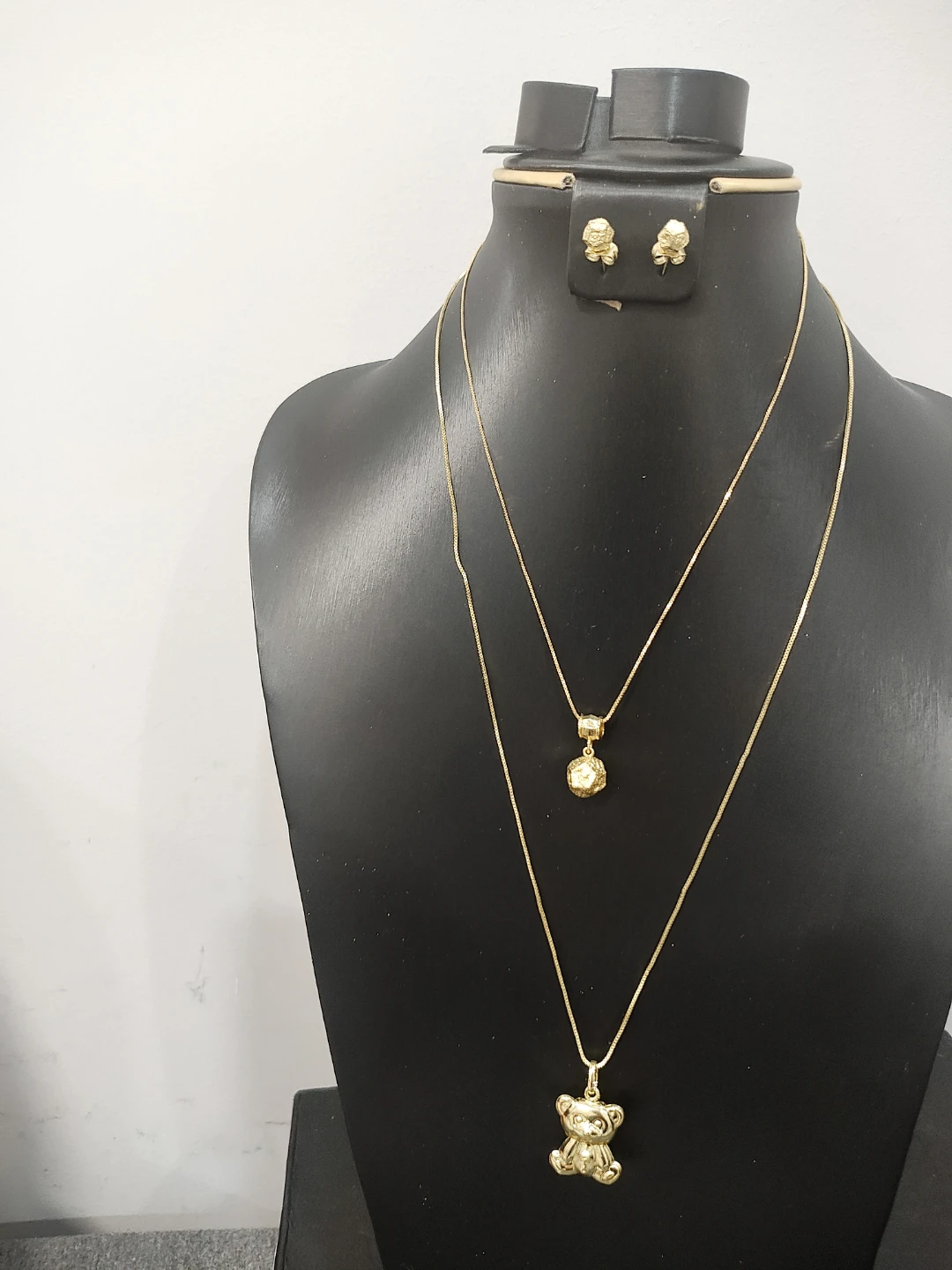 Gold-tone Necklace and Earrings Set