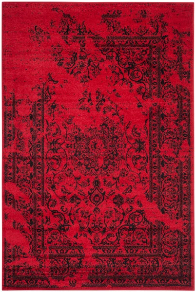 Red Oriental Style Area Rug