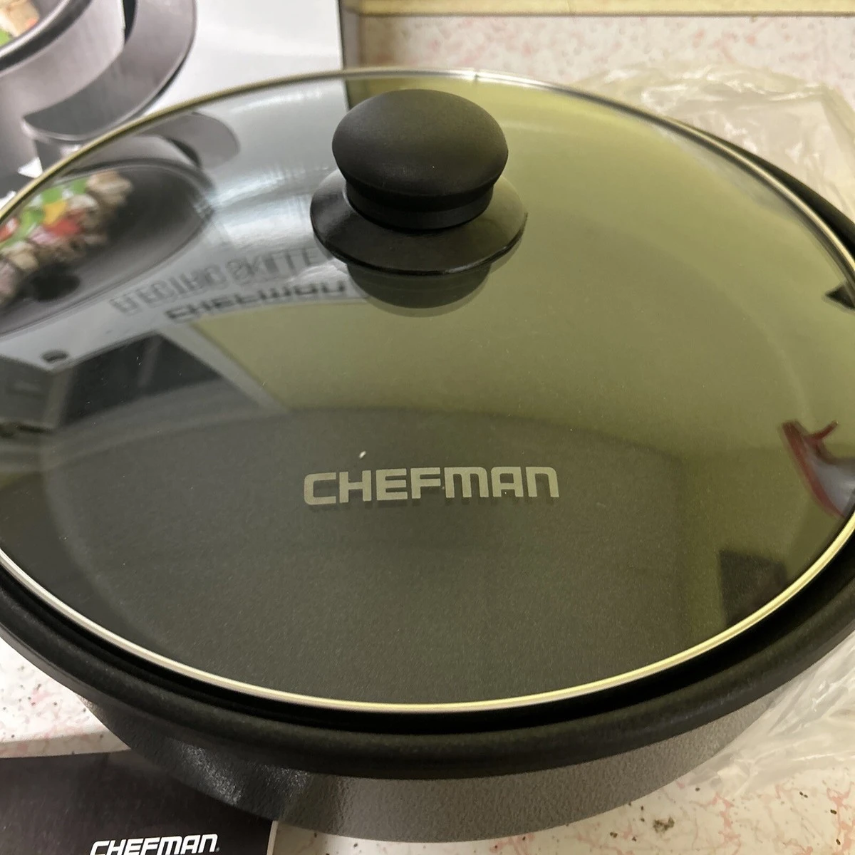 Chefman Electric Skillet with Glass Lid