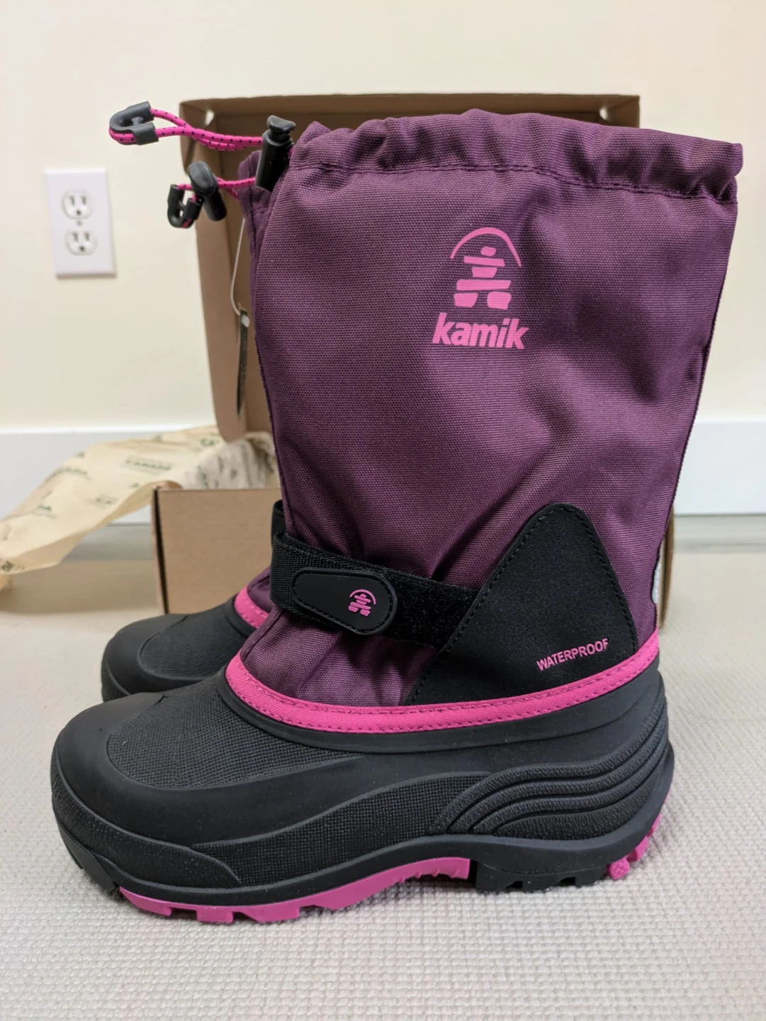 Kamik Waterbug 5 Youth Winter Boots - Purple - Size 5 - photo 5