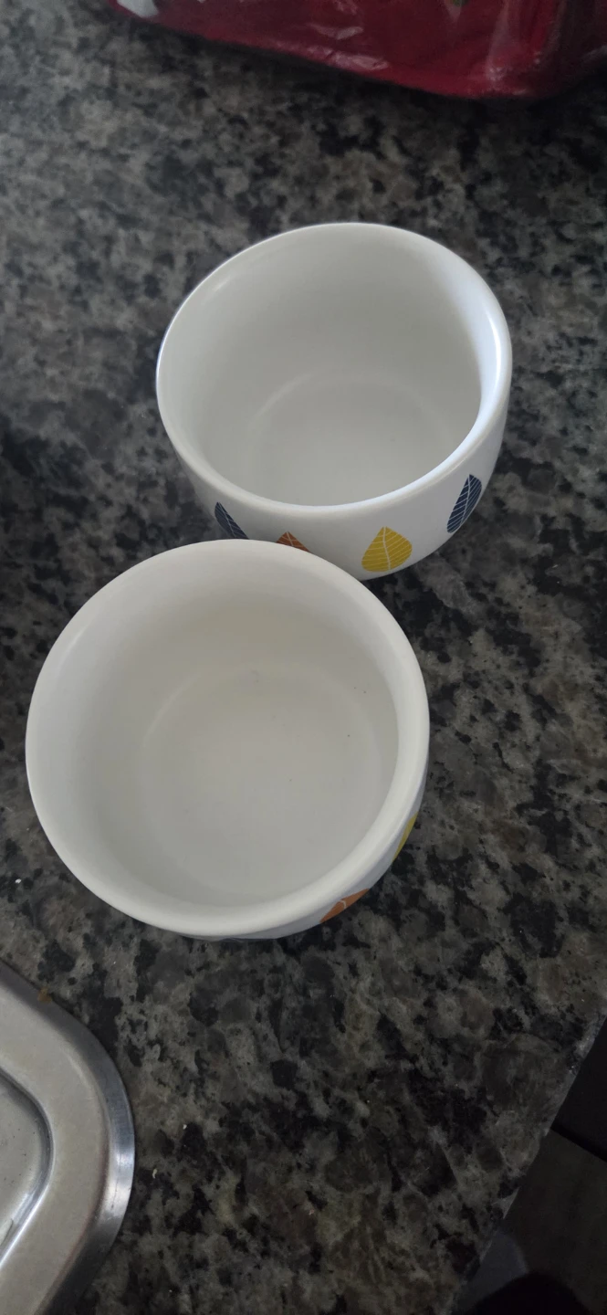 Set of 2 Teacups with Leaf Design - photo 3