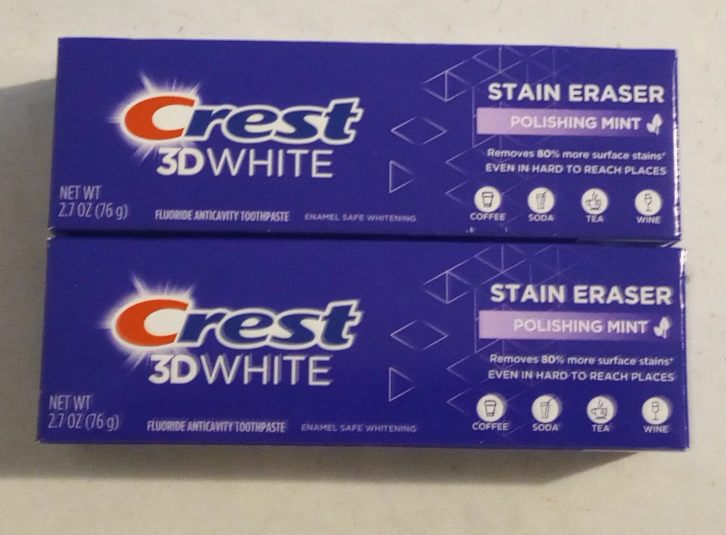 Crest 3D White Stain Eraser Toothpaste - 2 for $5