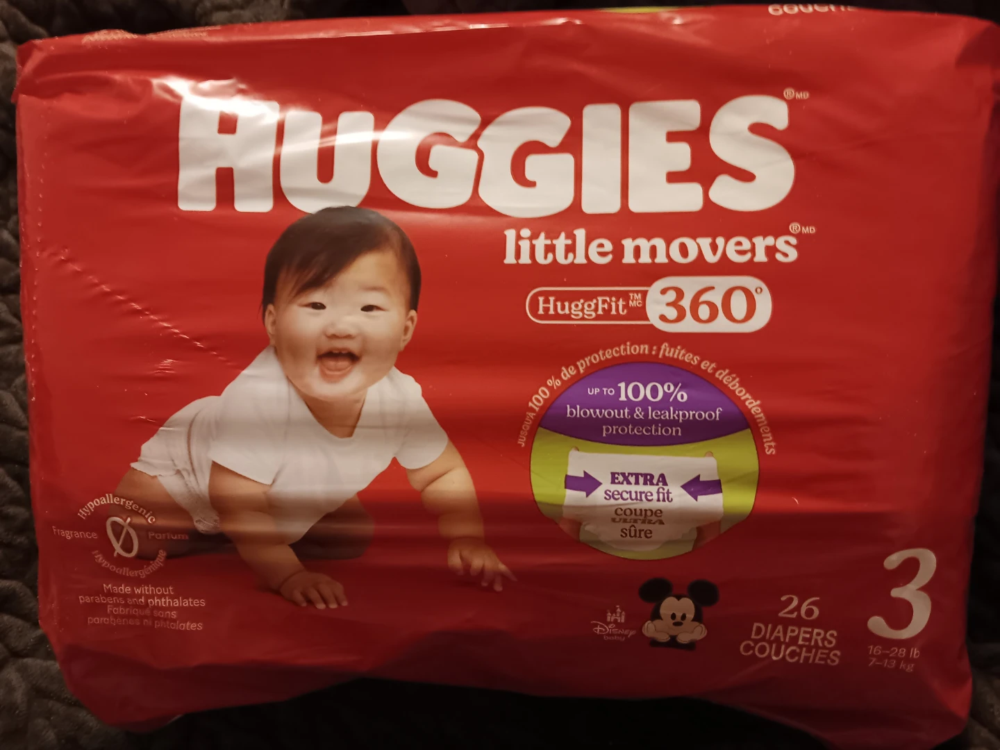 Huggies Little Movers Diapers Size 3 (26 Count) - photo 2