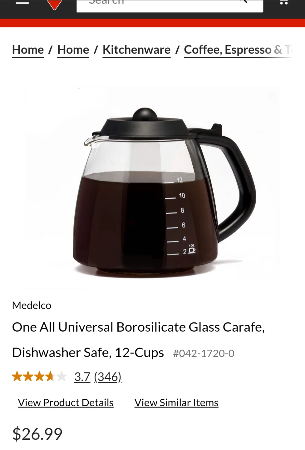 Universal Carafe (coffee pot)- 12 Cups - photo 3