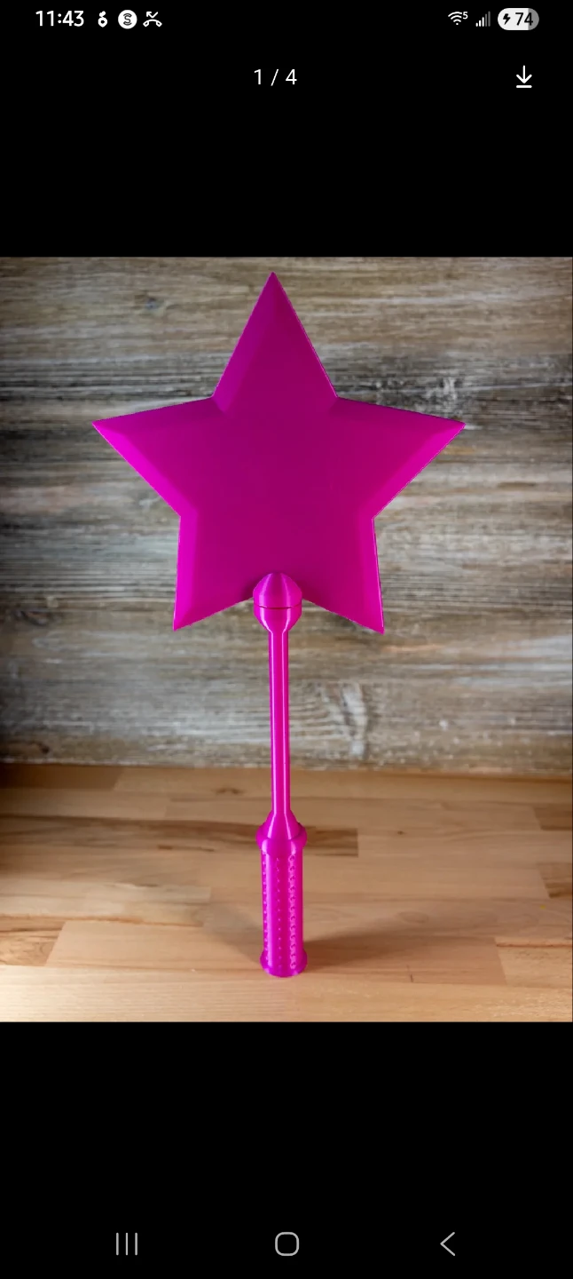 Star Wand Card Holder / Payment Device