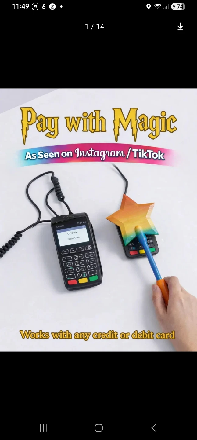 Star Wand Card Holder / Payment Device - photo 5