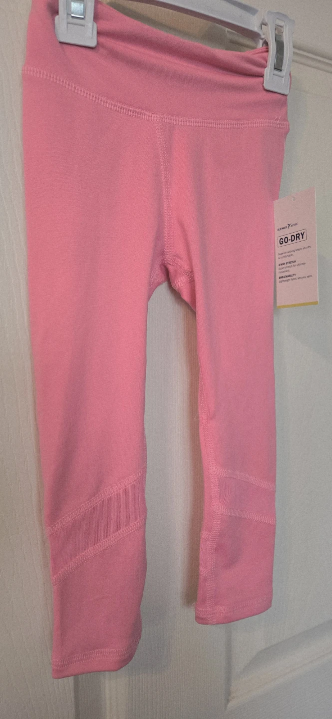 New. Old Navy Active Go-Dry Pink Leggings 2t