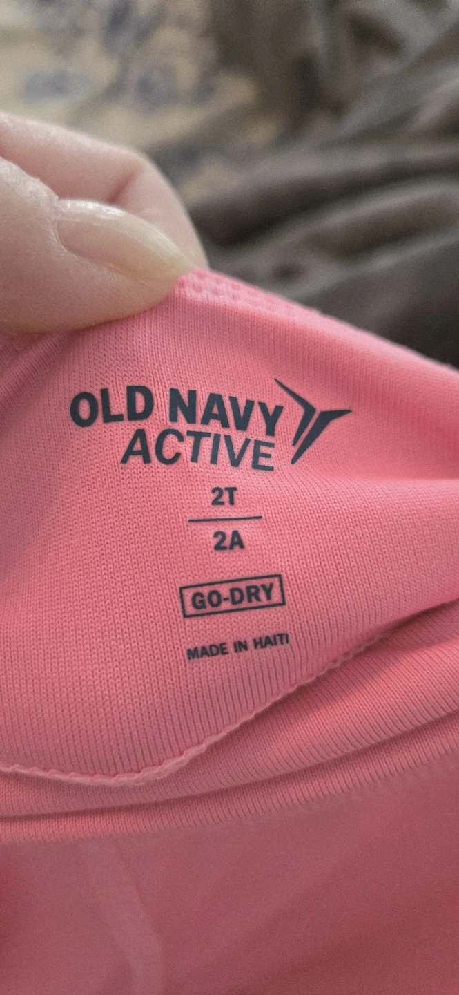 New. Old Navy Active Go-Dry Pink Leggings 2t - photo 2
