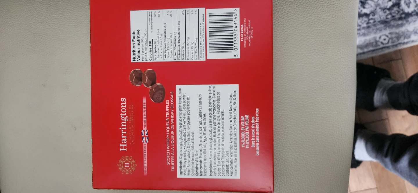 Harringtons Scotch Whisky Liqueur Truffles 150g - photo 2