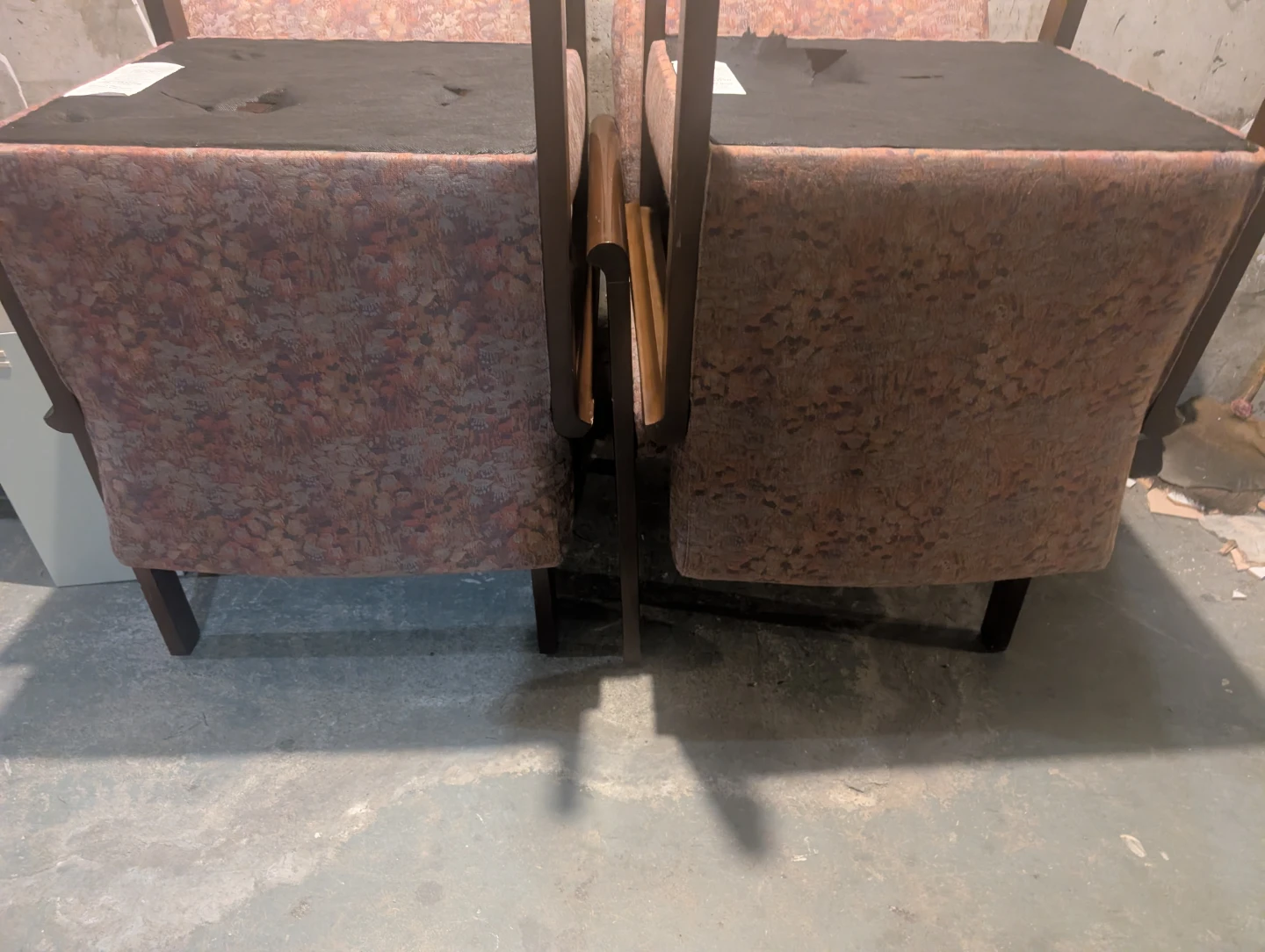 Set of 4 vintage upholstered chairs