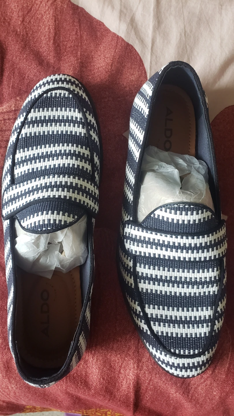 ALDO Loafers - Navy & White Pattern - Men's Size 8