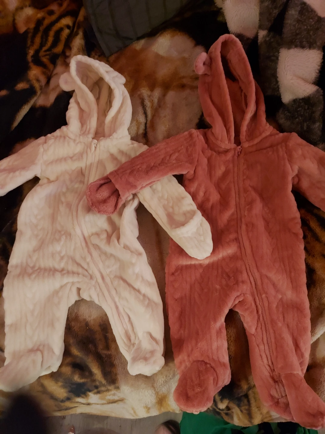 George Baby Fleece Snowsuit Bundle (Pink & Cream)