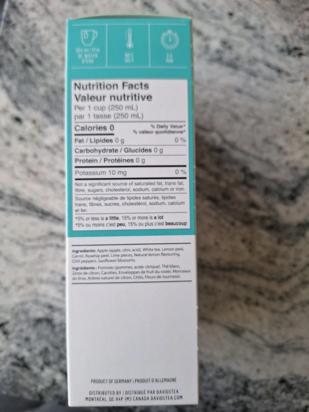 🧡DAVIDsTEA Lemon Cayenne Cleanse White Tea - photo 3