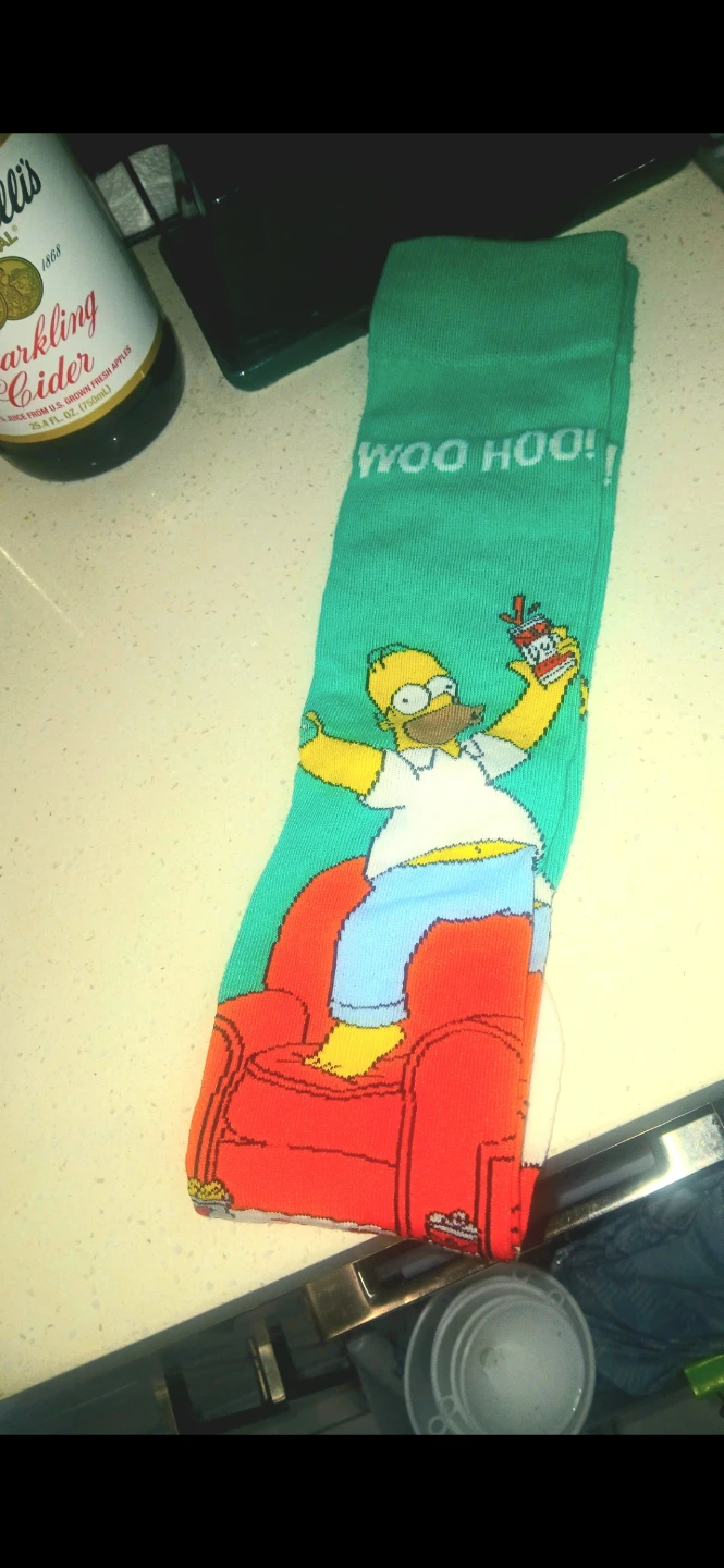 The Simpsons & SpongeBob Crew Socks - 5 Pairs