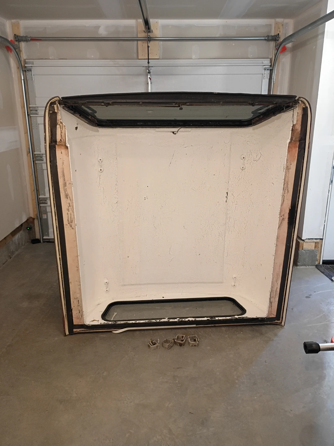 Red Truck Bed Cap with Rack Rails