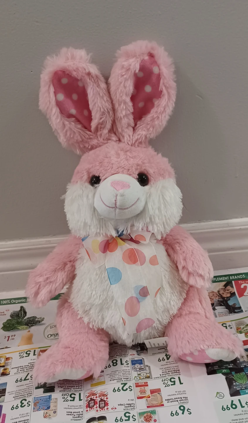 Pink Easter Bunny Plush Toy - photo 3