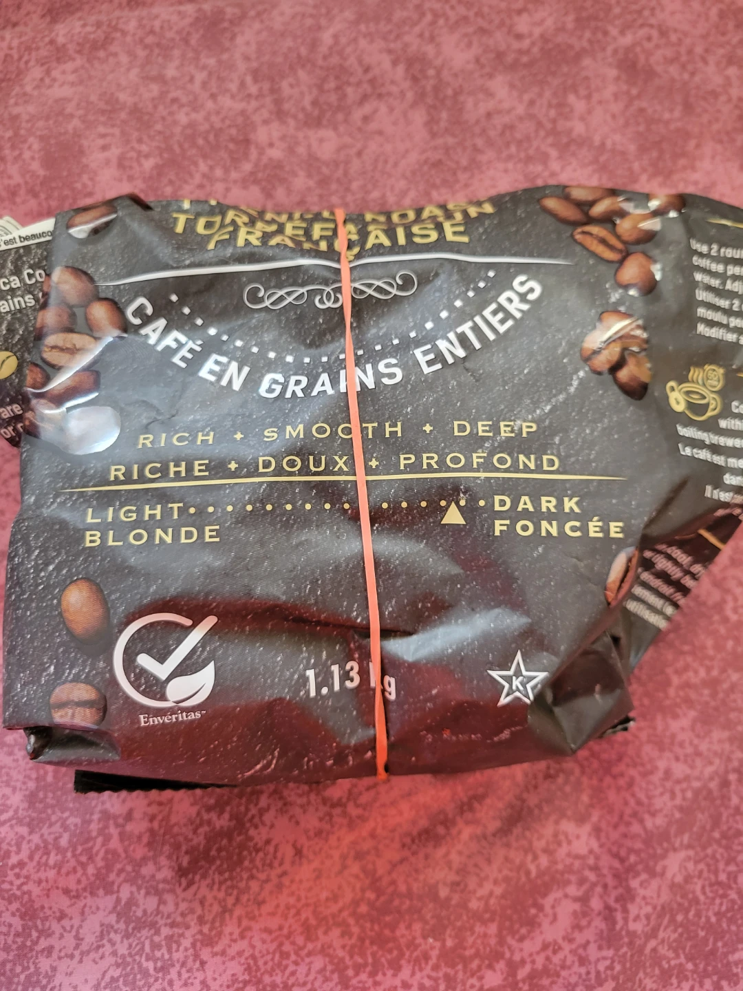 Café en Grains Entiers French Roast Coffee Beans  🥕
