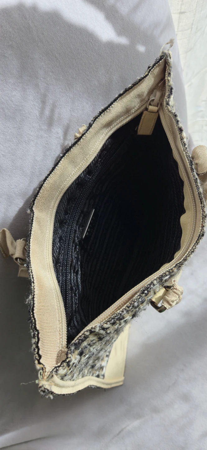 PRADA Tweed Tote Bag - photo 4