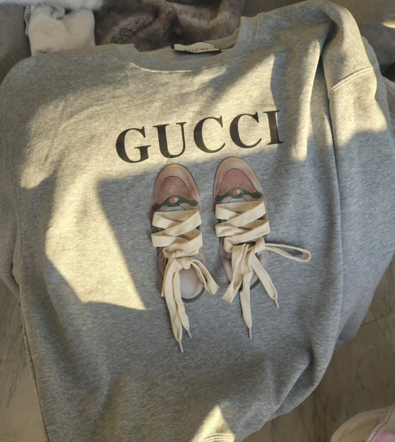 Gucci Grey Graphic Sweatshirt