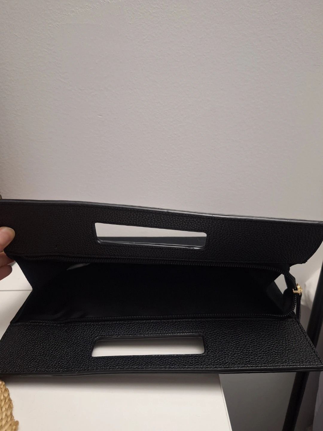 Black Clutch Bag with Handle - photo 2