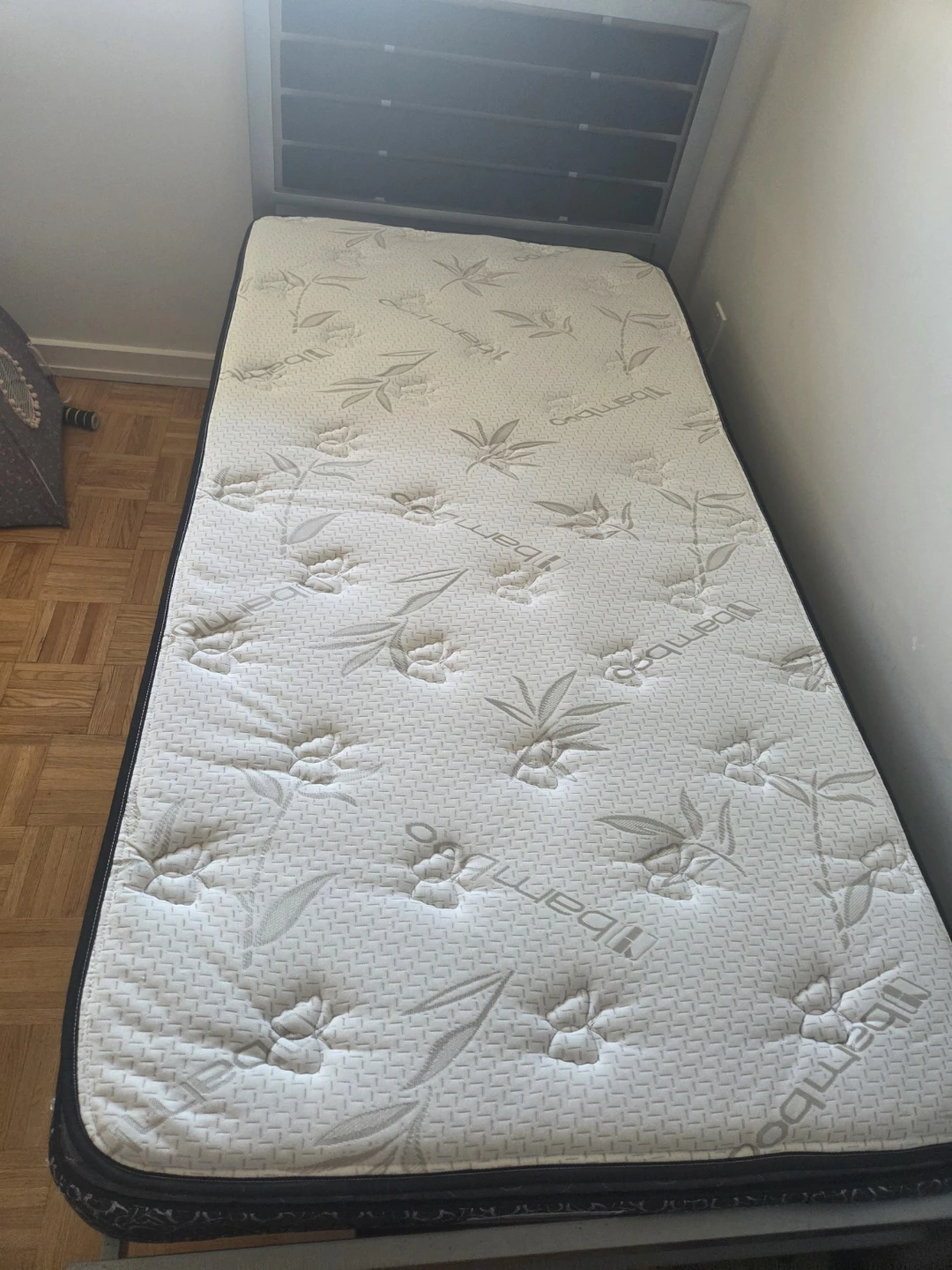 Twin bed frame and mattress - photo 3