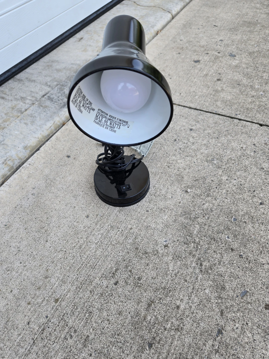 Black Desk Lamp with Adjustable Neck