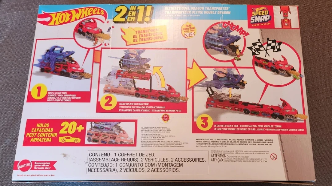 NEW Hot Wheels City Ultimate Dual Dragon Transporter Set - photo 2
