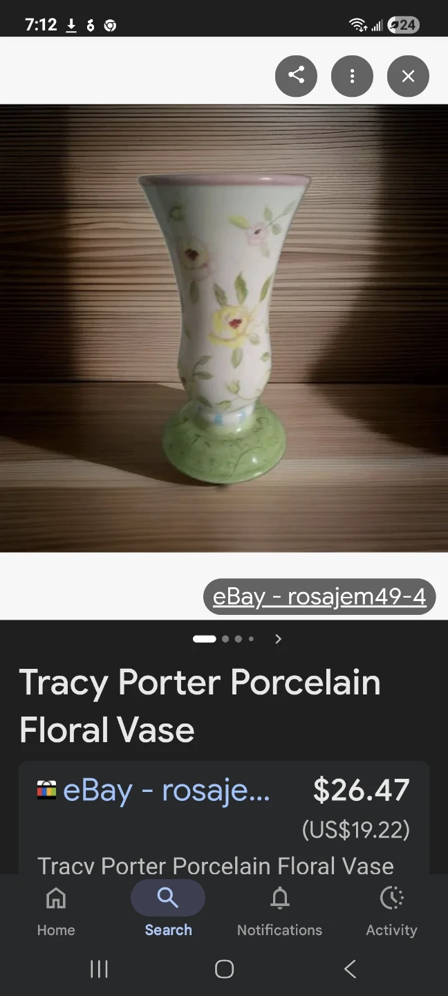Tracy Porter Porcelain Floral Vase - photo 5