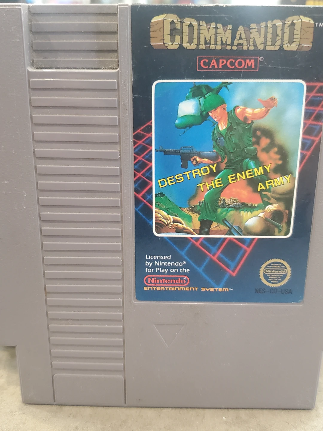 Commando NES Video Game Cartridge