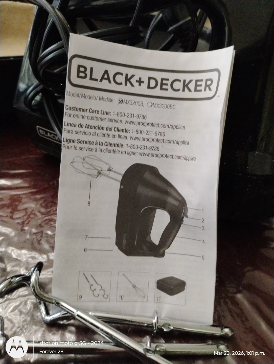 Black+Decker Hand Mixer MX3200B - photo 4