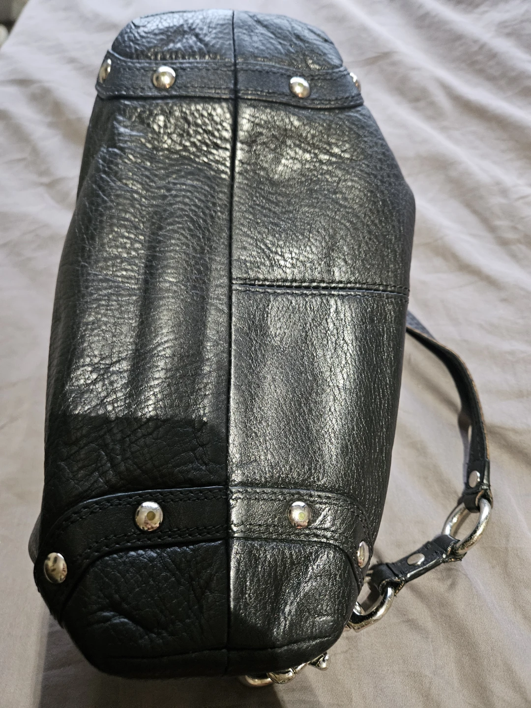 Coach Black Leather Hobo Bag - photo 5
