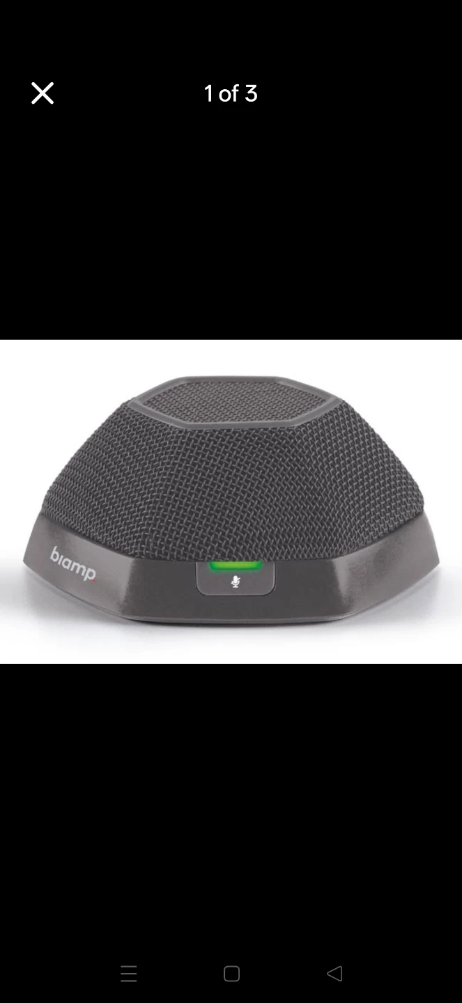 2x Biamp Devio DTM-1 Conference Table Microphones  – New