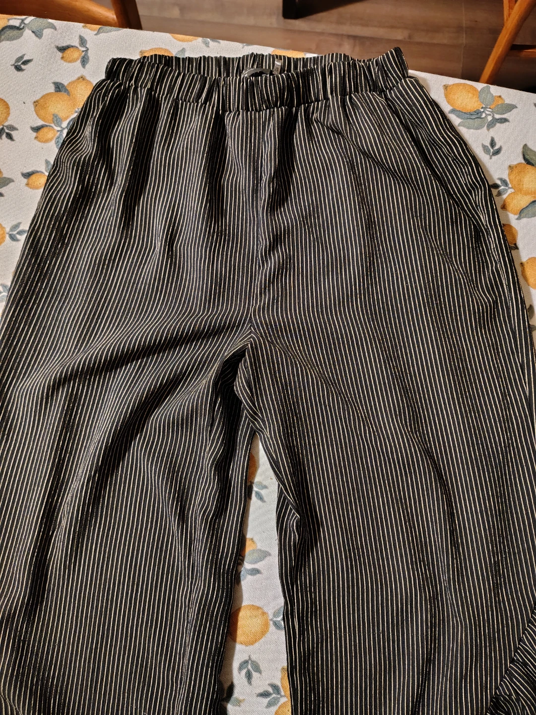 Striped Ruffle Hem Pants - medium - photo 2