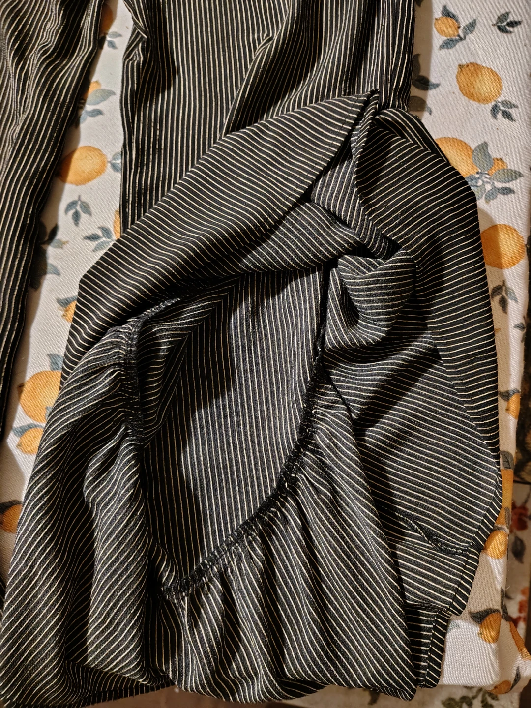 Striped Ruffle Hem Pants - medium - photo 3