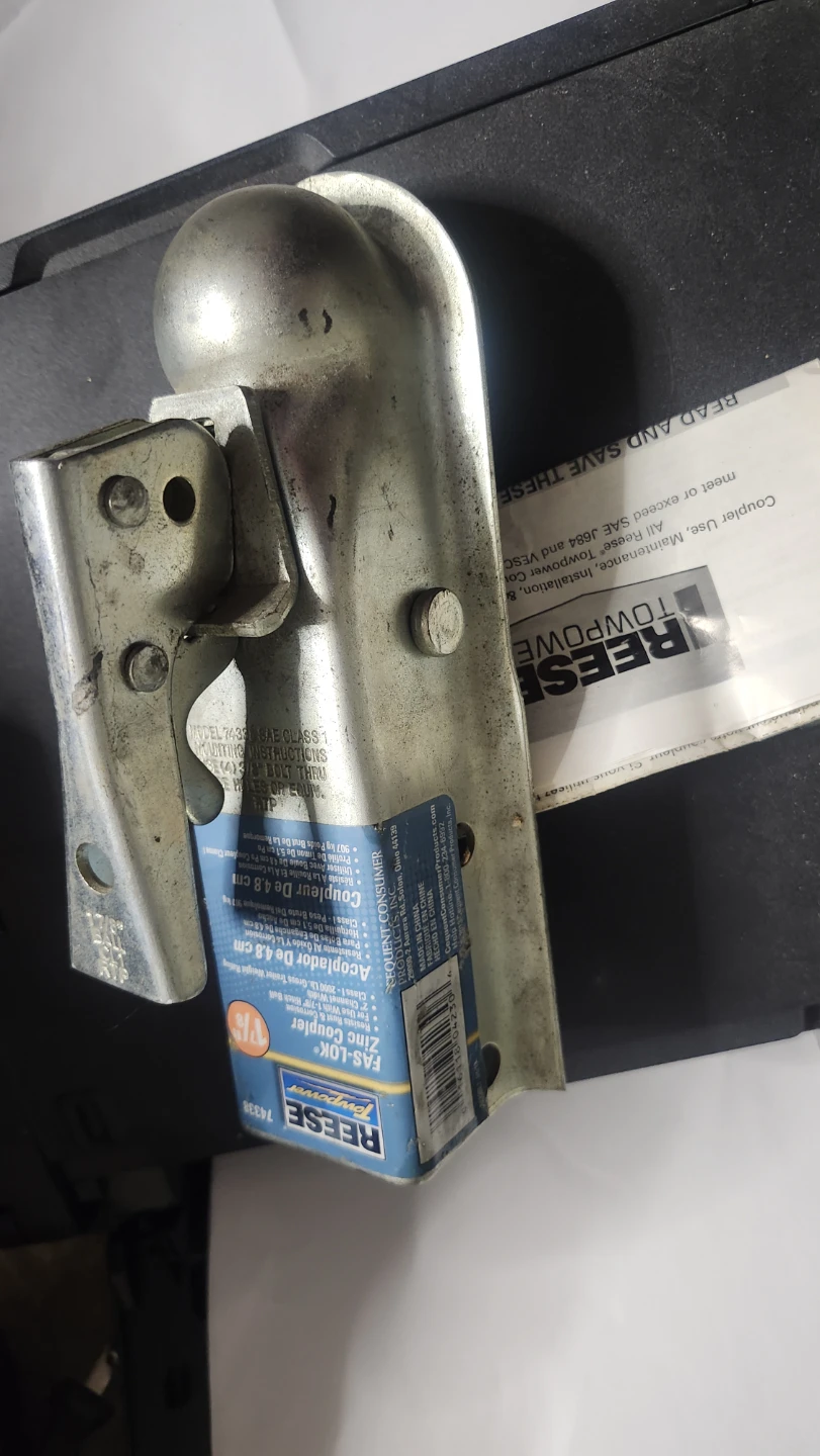 Reese Towpower FAS-LOK Zinc Coupler 1-7/8" - photo 2