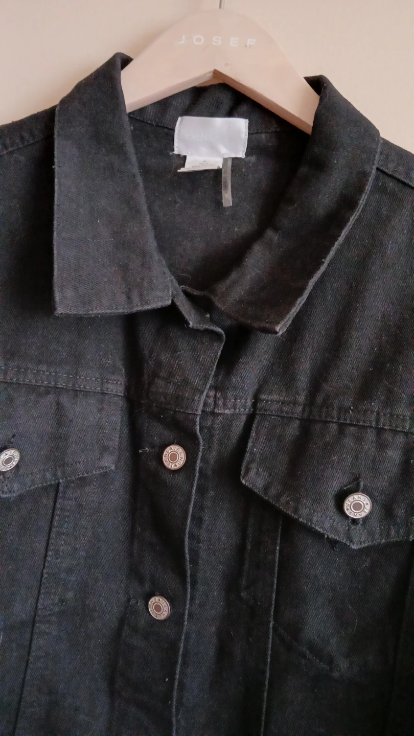 Ladies black denim jacket for $15.00 - photo 2