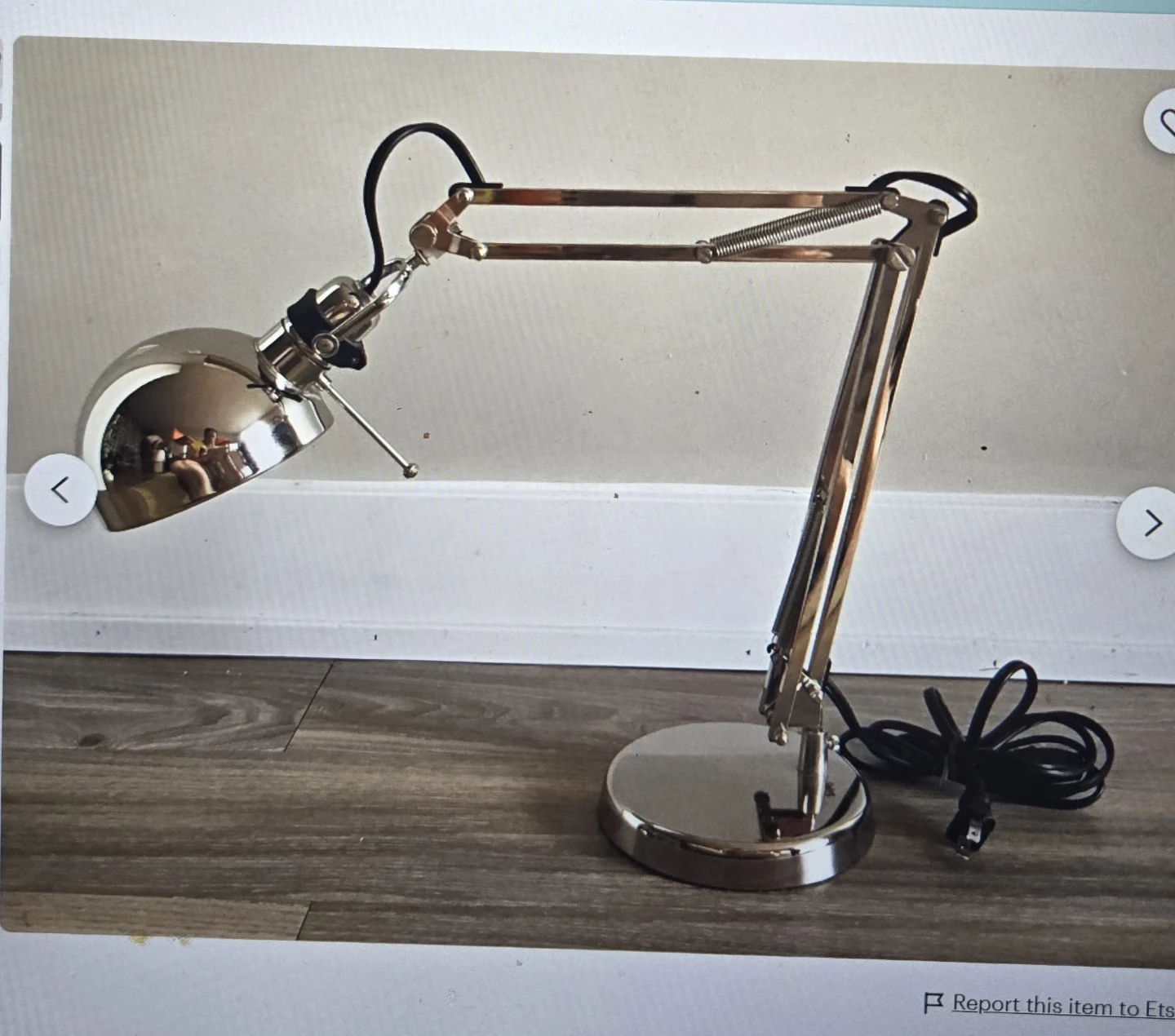 Ikea FORSA Table Work Lamp - Nickel Plated - photo 5