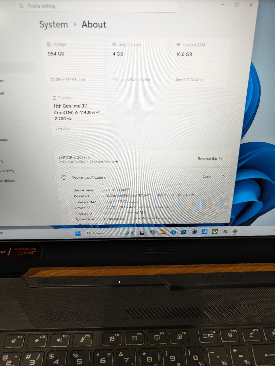 ASUS TUF Gaming F15 Laptop - photo 2