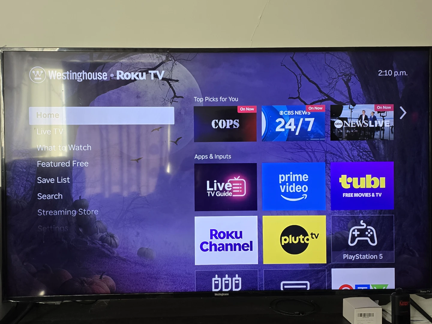 58' Westinghouse Roku TV