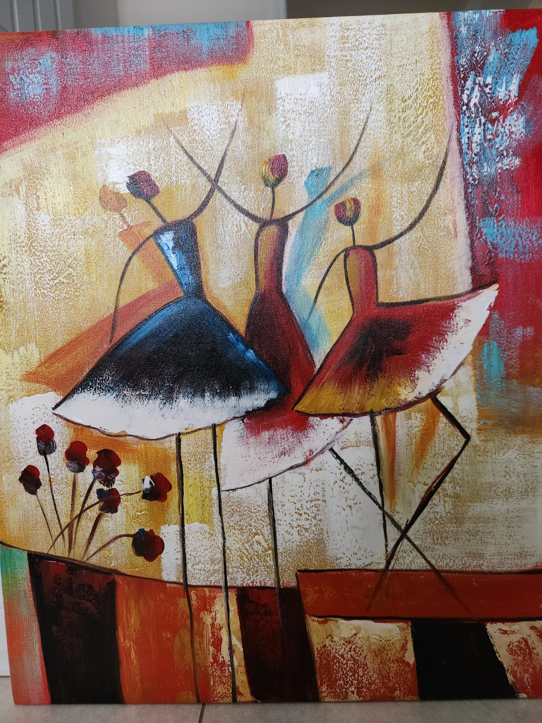 Dancers. Oil on canvas