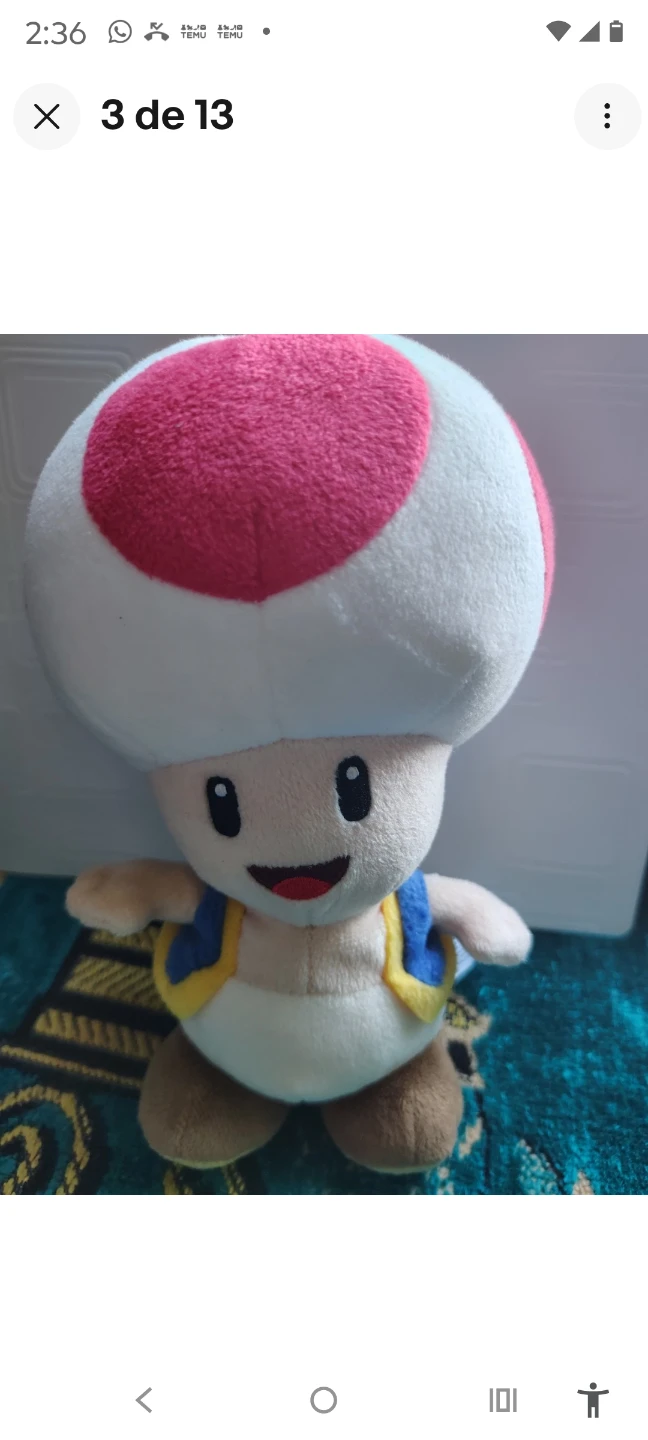 Nintendo Super Mario Toad Plush Toy
