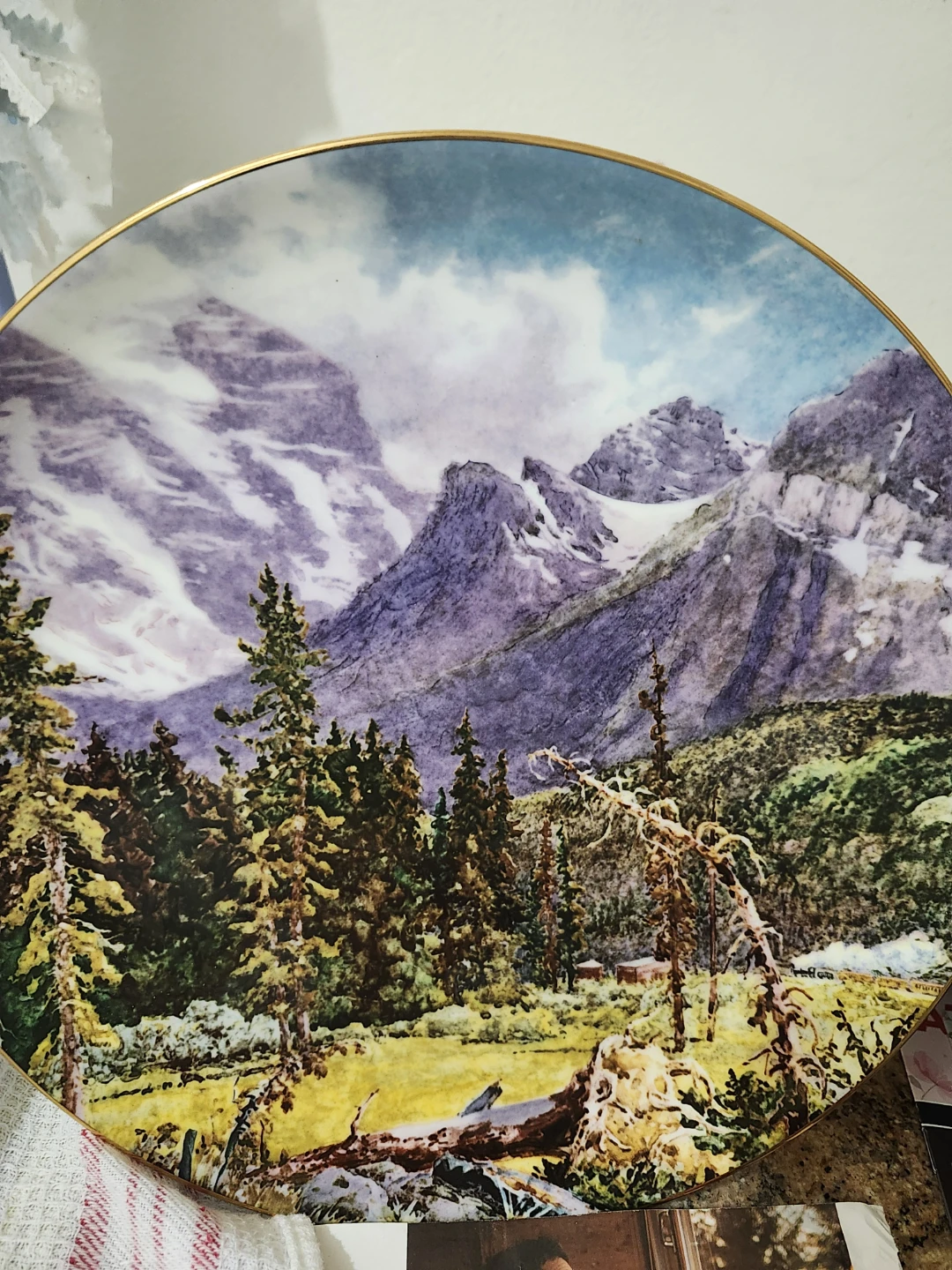 Majestic Rockies Collector Plate by Lucius R. O'Brien