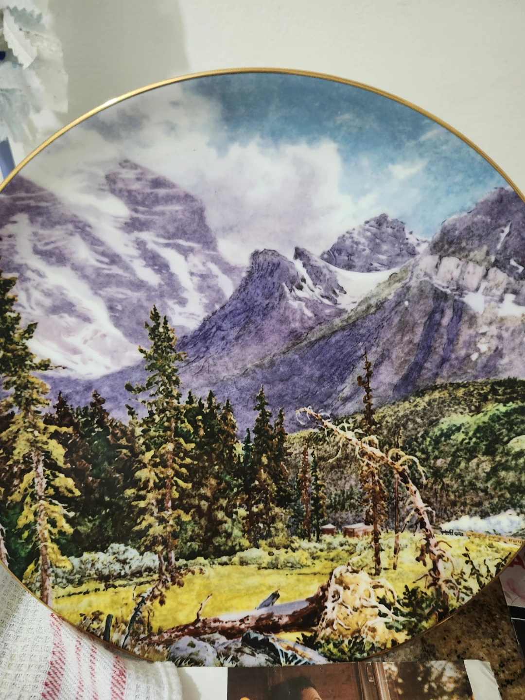 Majestic Rockies Collector Plate by Lucius R. O'Brien - photo 3