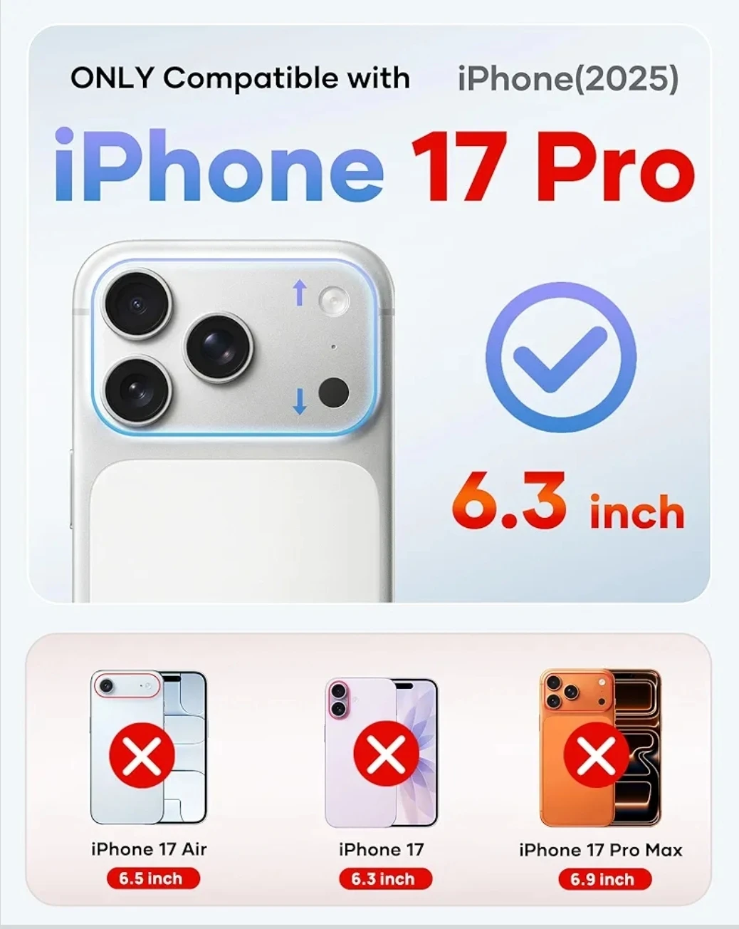 iPhone 17 Pro Case w/ MagSafe & Kickstand | Slim, White - photo 4