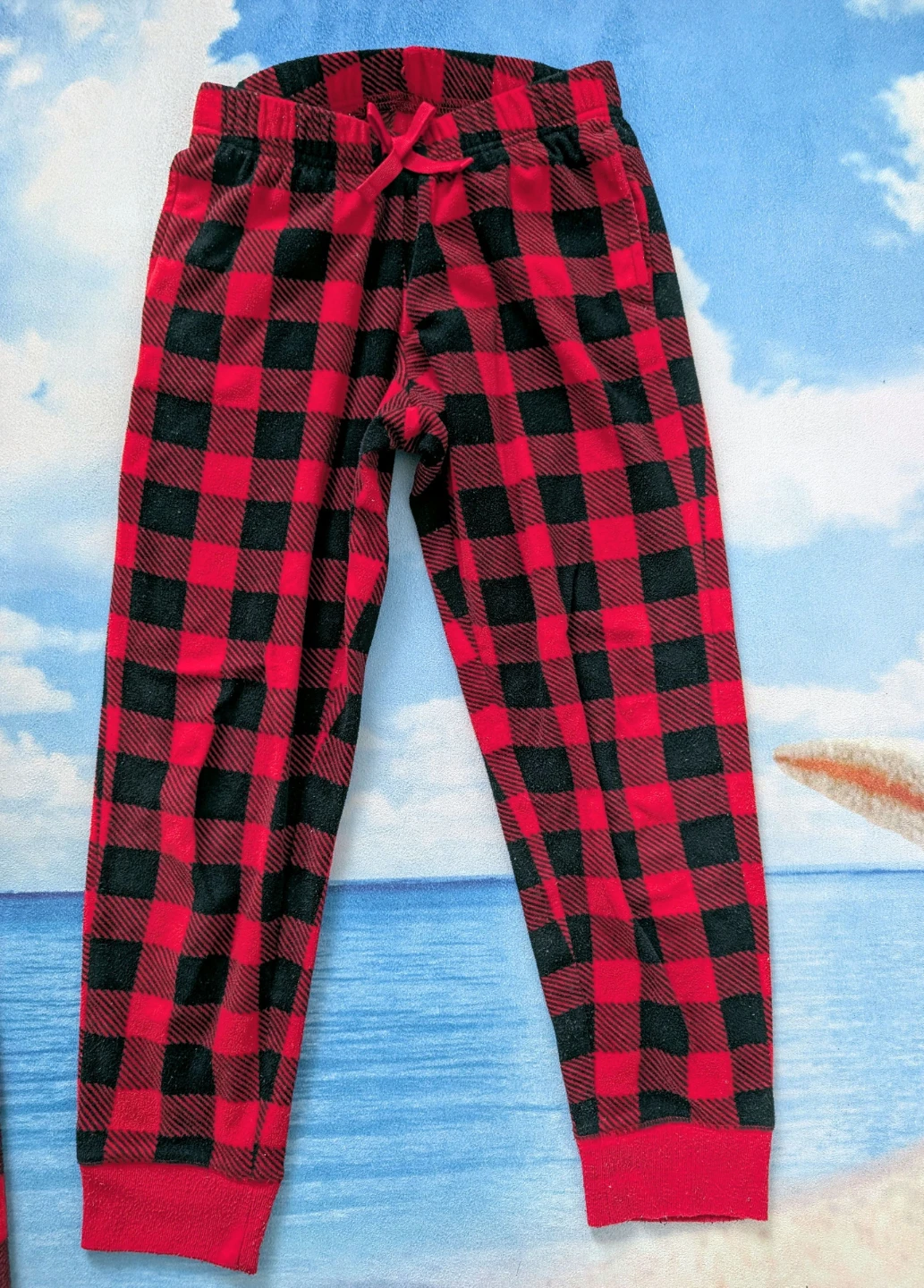 Matching holiday Pants - 8Y+14Y+ Red Black Check - photo 2