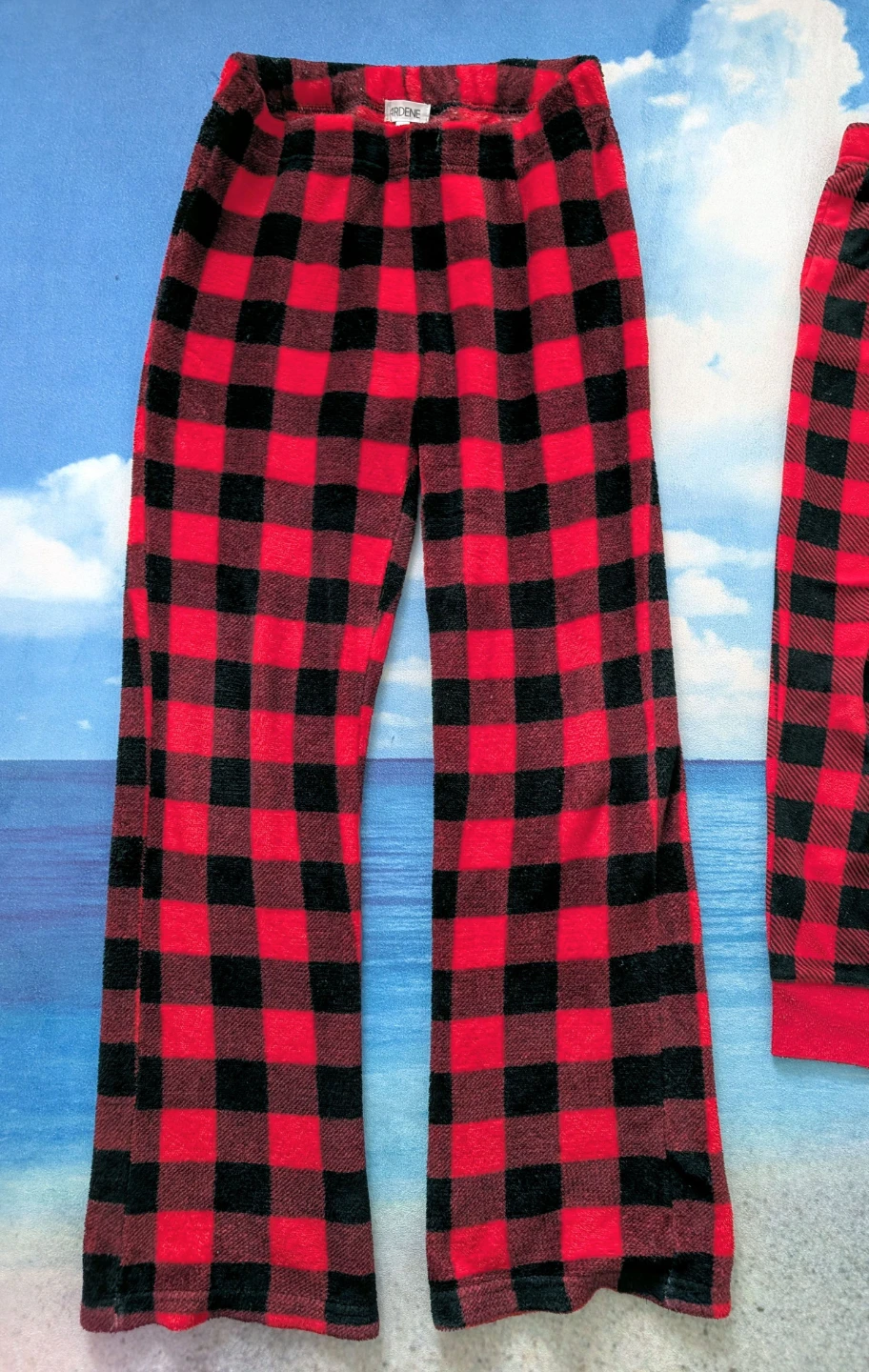 Matching holiday Pants - 8Y+14Y+ Red Black Check - photo 3