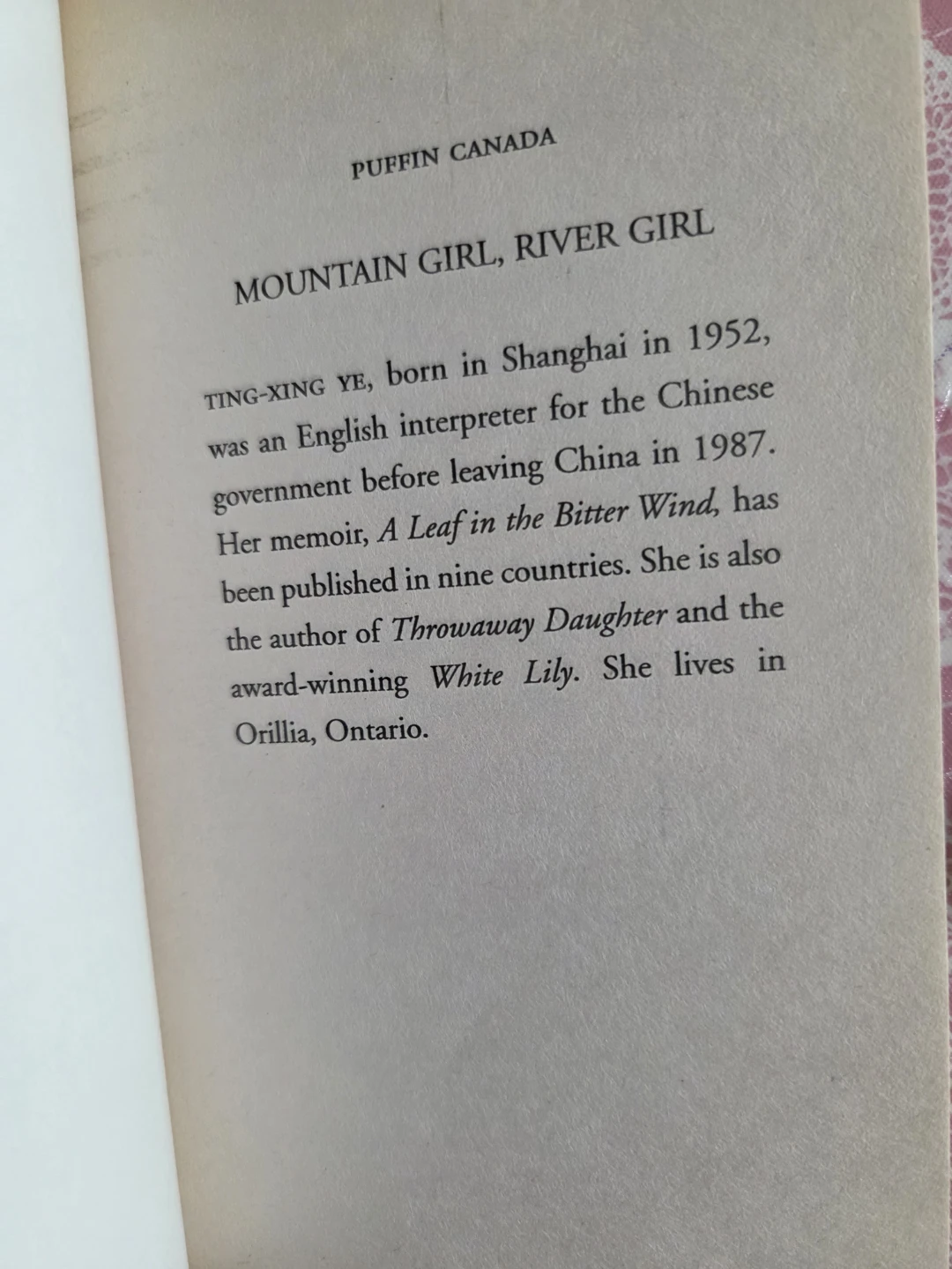Mountain Girl, River Girl by Ting-xing Ye - photo 4